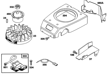 Engine Gts 150 Diagram and Parts List for 22151 3900856 - 3999999 Toro Lawn Mower