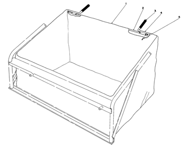 Leaf Bag Model 59123 (For Use On Twin Bagger Grass Catcher Model No. 59122 Only) (Optional) Diagram and Parts List for 56145 9000001 - 9999999 Toro Lawn Tractor