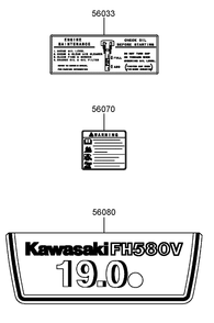 Decal Assembly Diagram and Parts List for 74410 (250007001-250999999)(2005) Toro Lawn Mower