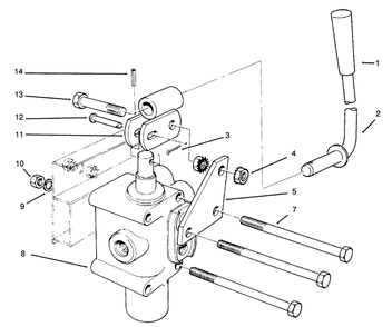 Valve & Lever Assembly Diagram and Parts List for 30620 690001 - 699999 Toro Lawn Tractor