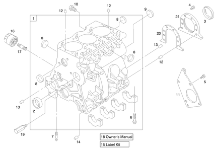 Engine Assembly (Serial No. 99000001 & Up)(Model 73552) Engine Assembly (Serial No. 99001001 & Up)(Model 73590) Diagram and Parts List for 73552 9900001 - 9999999 Toro Lawn Tractor