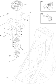 Motor/Generator And Hydraulic Pump Assembly Diagram and Parts List for 22219 400000000 - 999999999 Toro Lawn Tractor Accessories