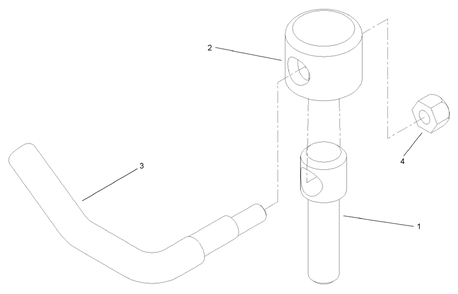 Lever Assembly Diagram and Parts List for 74269 (240000001-240999999)(2004) Toro Lawn Mower