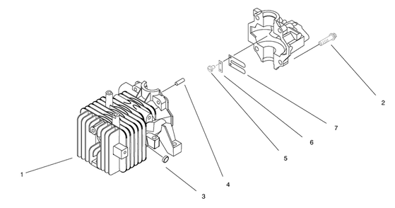 Crankcase Assembly Diagram and Parts List for 20711 9900001 - 99999999 Toro Lawn Mower