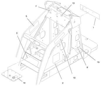 Decal Assembly Diagram and Parts List for 22305 990001 - 991007 Toro Lawn Tractor Accessories