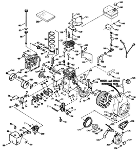 Engine Tecumseh Model H35-45598s Diagram and Parts List for 38035 8000001 - 8999999 Toro Snow Blower