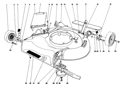 Housing Assembly Model 16300 And 16310 Diagram and Parts List for 16300 9000001 - 9999999 Toro Lawn Mower