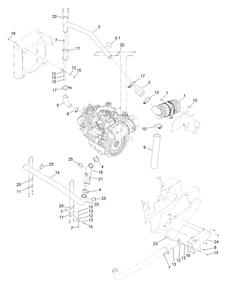 Part Location Diagram of 112-7310 Toro Clamp-Muffler