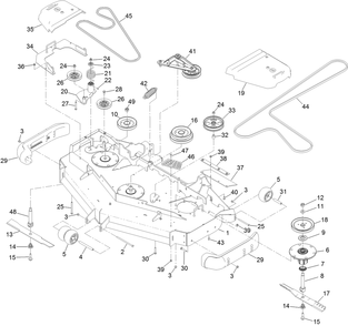 Part Location Diagram of 126-0853 Toro Idler Asm