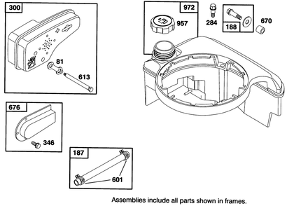 Engine Briggs & Stratton Model 127802-0513-21 Diagram and Parts List for 20801B 4900001 - 4999999 Toro Lawn Mower
