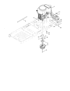 Engine/Muffler/Clutch Diagram and Parts List for 74624 311000001 AND UP Toro Lawn Mower