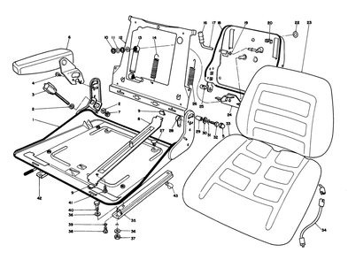 Part Location Diagram of 40-4320 Toro Shock Absorber