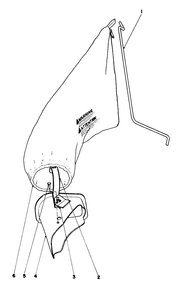 Grass Bagging Kit-No. 40-5130 (Optional) Diagram and Parts List for 23400 1000001 - 1999999 Toro Lawn Mower
