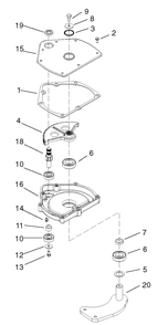 Steering Gearbox Assembly No. 99-7660 Diagram and Parts List for 12004TC 220000001 - 220999999 Toro Lawn Tractor