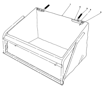 Leaf Bag Model No. 59123 (Optional) Diagram and Parts List for 56138 6000001 - 6999999 Toro Lawn Tractor