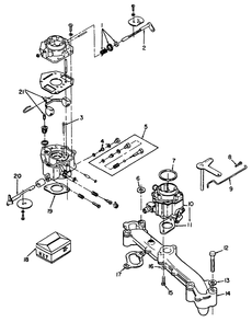 Carburetor & Fuel System-Engine, Onan Model No. P220g, Type No. 1/10808c Diagram and Parts List for 30798 9000001 - 9999999 Toro Lawn Tractor