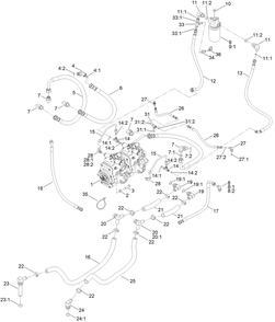 Part Location Diagram of 133-9373 Toro Hyd Hose Assembly