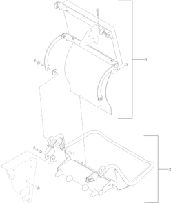 Cushion And Platform Assembly Diagram and Parts List for 79534 (316000001-316999999)(2016) Toro Lawn Mower