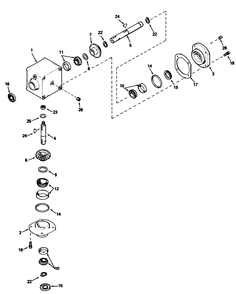 Gear Box Assembly Model No. 1100-010 (For Cutting Units Model No. 30753,30768 & 30747) Diagram and Parts List for 30718 2000001 - 2999999 Toro Lawn Tractor