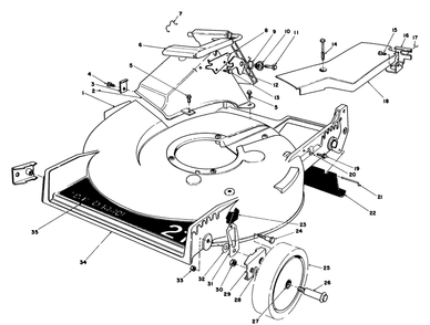 Housing Assembly Diagram and Parts List for 20680 4000001 - 4999999 Toro Lawn Mower