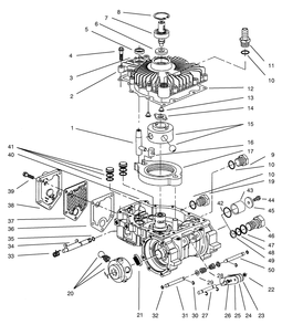 Transmission Assembly Eaton Model 781-016 Diagram and Parts List for 74021 490001 - 499999 Toro Lawn Tractor