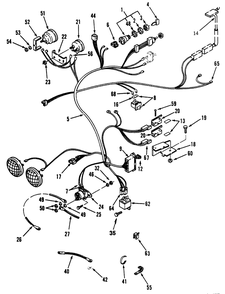 Electrical System Diagram and Parts List for 73401 5901261 - 5999999 Toro Lawn Tractor