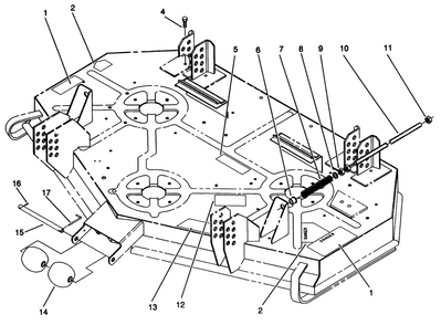 Roller & Shaft Adjusting Assembly Diagram and Parts List for 30148 1000001 - 1999999 Toro Lawn Mower
