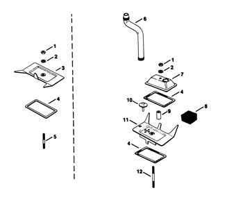 Breather & Vent-Engine Kohler Model No. Kt17qs Type No. 24324 (Continued) Diagram and Parts List for 30754 5000001 - 5999999 Toro Lawn Tractor