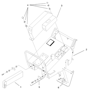 Main Frame Assembly Diagram and Parts List for 62063 790001 - 799999 Toro Aerator