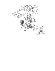 Hydro Drive Assembly Diagram and Parts List for 74370 280000001-290999999 Toro Lawn Mower