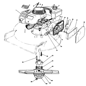 Engine Assembly (Serial No. 2000001-2005000) Diagram and Parts List for 20329 2000001 - 2999999 Toro Lawn Mower