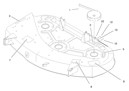 Belt & Decal Assembly Diagram and Parts List for 79107 9900001 - 9999999 Toro Lawn Mower