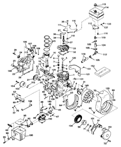 Engine H35-45228g Tecumseh Products Company Diagram and Parts List for 31303 3000001 - 3999999 Toro Snow Blower