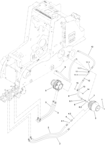 Traction Hydraulic Assembly Diagram and Parts List for 22352 412900000 - 999999999 Toro Lawn Tractor Accessories