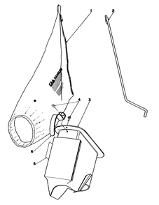 Bagging Kit No. 47-6510 (Optional) Diagram and Parts List for 16770 4000001 - 4999999 Toro Lawn Mower