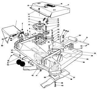 36 Inch Cutting Deck Model No. 30136 Diagram and Parts List for 30112 6000001 - 6999999 Toro Lawn Tractor Accessories