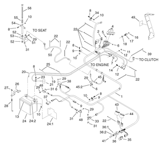 Part Location Diagram of 105-3646 Toro Decal-Warning, Battery