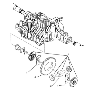 Differential Gear Diagram and Parts List for 72042 5900001 - 5900796 Toro Lawn Tractor