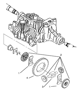 Differential Gear Diagram and Parts List for 72104 7900001 - 7999999 Toro Lawn Tractor