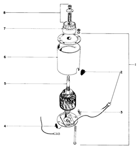 Starter Motor And Pinion Diagram and Parts List for 21103 9000001 - 9999999 Toro Lawn Mower