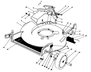 Housing Assembly Diagram and Parts List for 20588C 8000001 - 8999999 Toro Lawn Mower