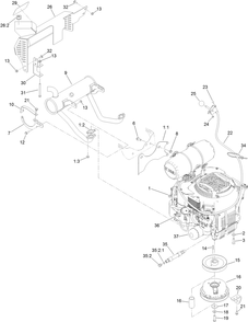 Engine Assembly Diagram and Parts List for 72513 400000000-407087931 Toro Lawn Mower