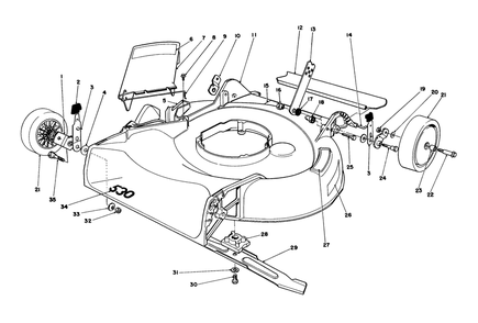 Housing Assembly Diagram and Parts List for 16202C 5000001 - 5999999 Toro Lawn Mower