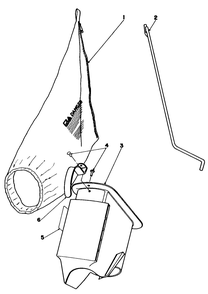 Bagging Kit No. 47-6510 (Optional) Diagram and Parts List for 16570 3000001 - 3999999 Toro Lawn Mower