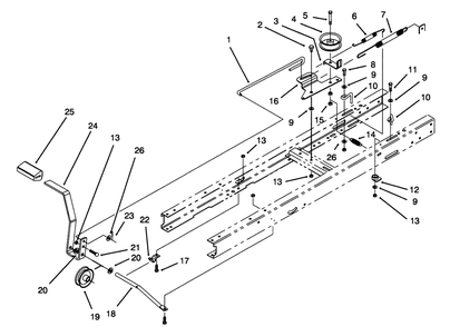 Clutch Assembly Diagram and Parts List for 71202 4900001 - 4999999 Toro Lawn Tractor