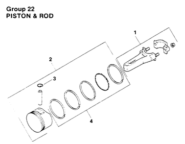 Piston & Rod-Engine Kohler Model No. Mv16s-Type Ps56519 Diagram and Parts List for 30180 490731 - 499999 Toro Lawn Tractor Accessories