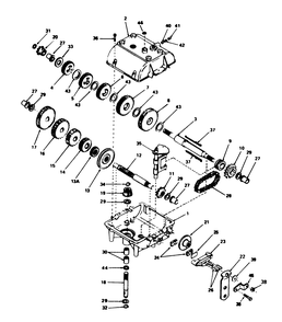 Transmission Peerless Model 700-025 Diagram and Parts List for 56133 2000001 - 2999999 Toro Lawn Tractor