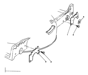 Wear Plate Model No. 49-4080 (Optional) Diagram and Parts List for 20215 1000001 - 1999999 Toro Lawn Mower