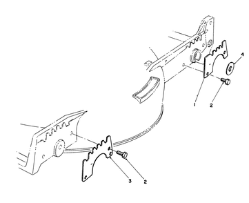 Wear Plate Kit Model No. 49-4080 (Optional) Diagram and Parts List for 20511 9000001 - 9999999 Toro Lawn Mower