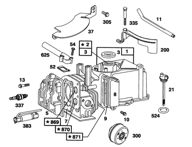 Engine Briggs & Stratton Model 95902-3154-01 Diagram and Parts List for 20432 39000001 - 39999999 Toro Lawn Mower
